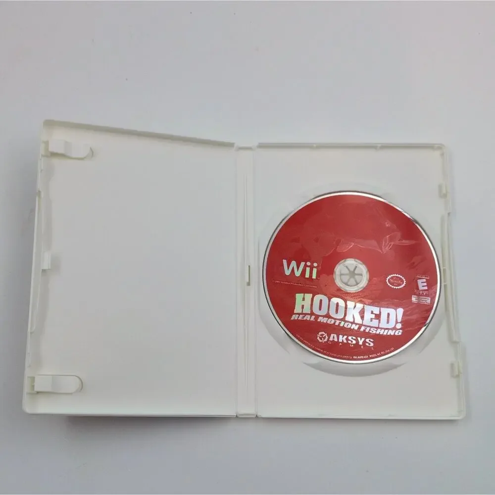 Hooked! Real Motion Fishing Nintendo Nintendo Wii Video Game Wi-Fi Multiplayer